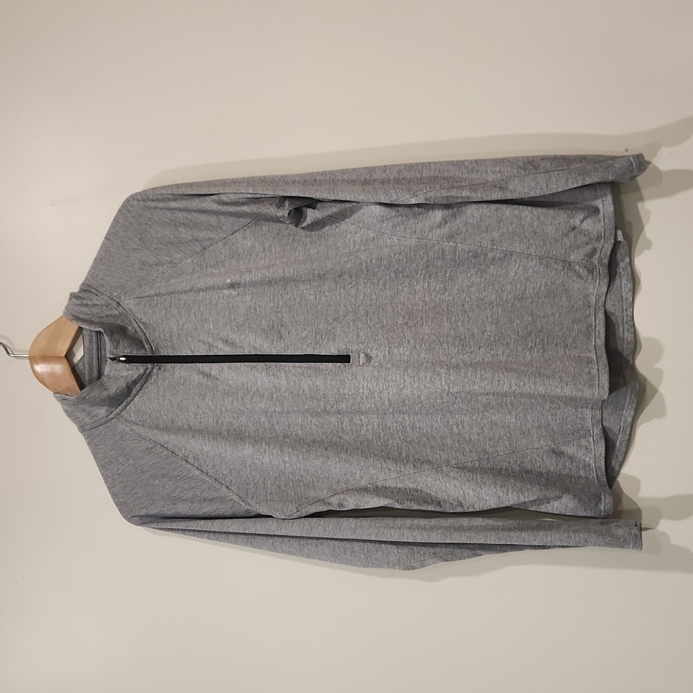 Under armour shirt mens loose‎ fit 1/4 zip pullover heatwear lightweight grey